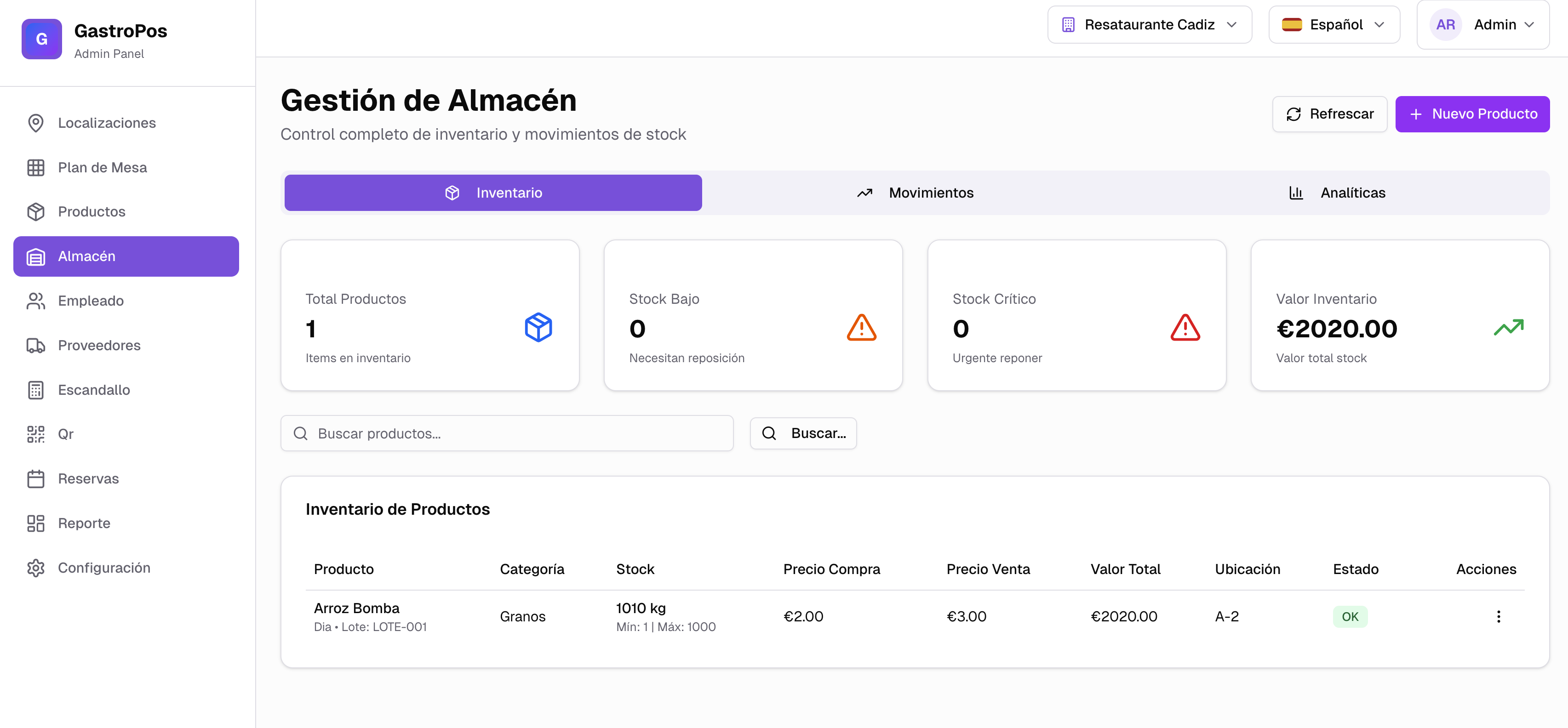 gastro-pos - Main product screenshot demonstrating key features and user interface