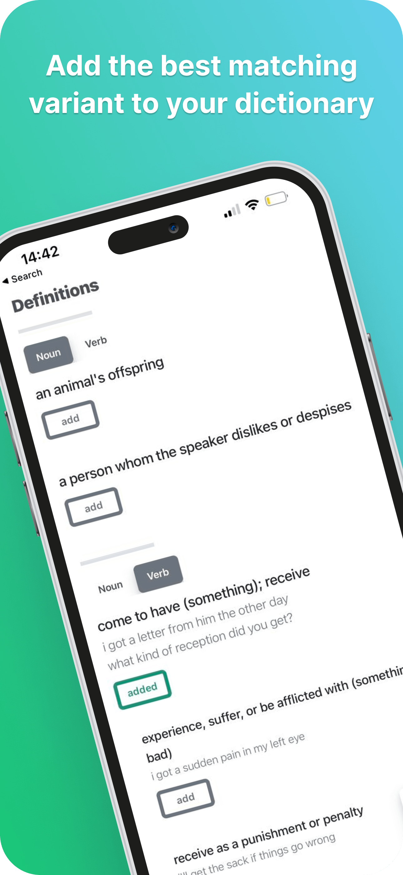 Dicty - L'app di apprendimento delle lingue - Padroneggiare costantemente la tua lingua media 3