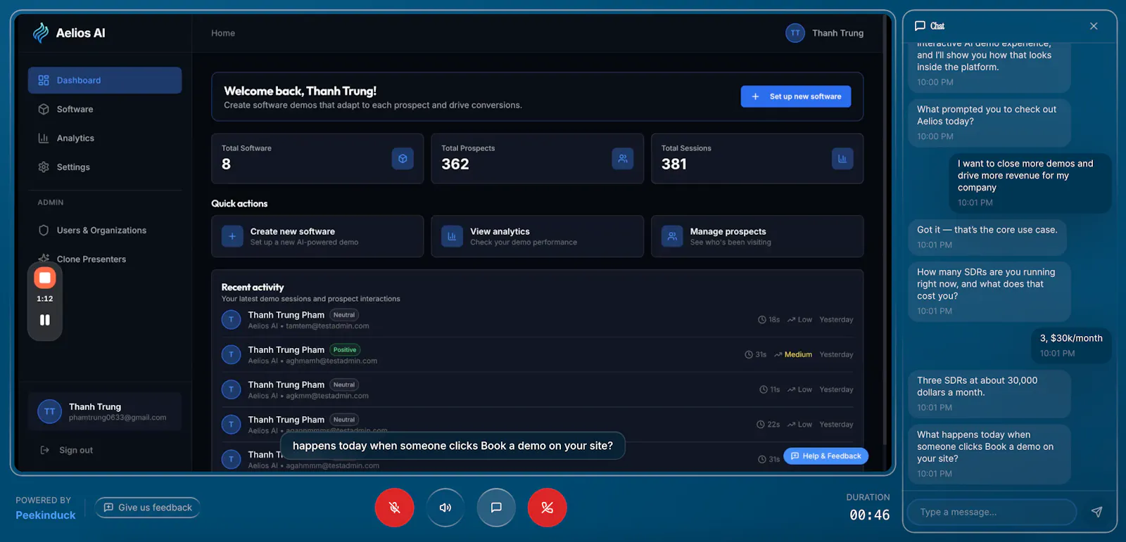 Peekin AI screenshot 2