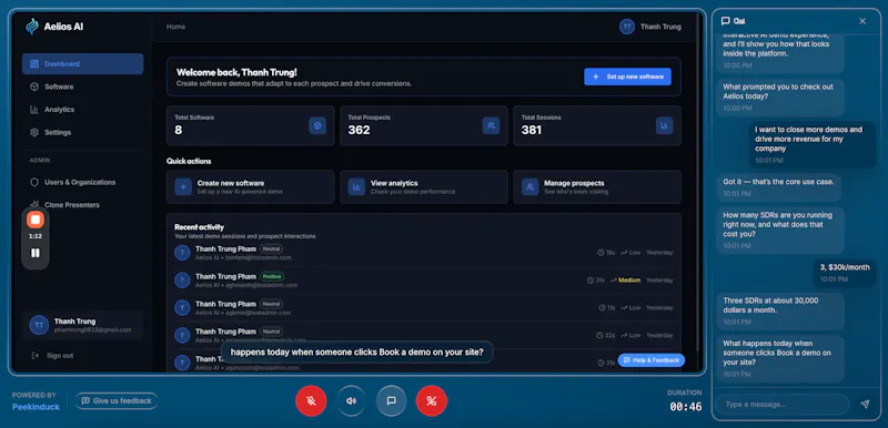Peekin AI screenshot 2
