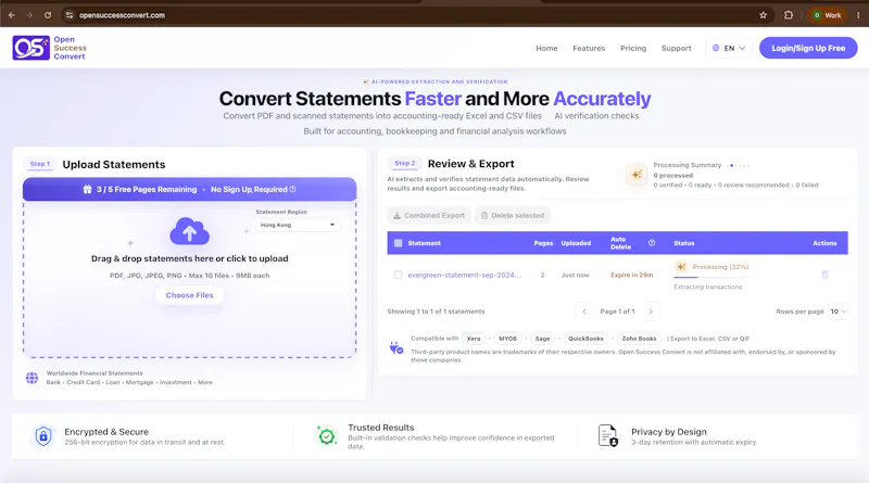 Open Success Convert screenshot 2