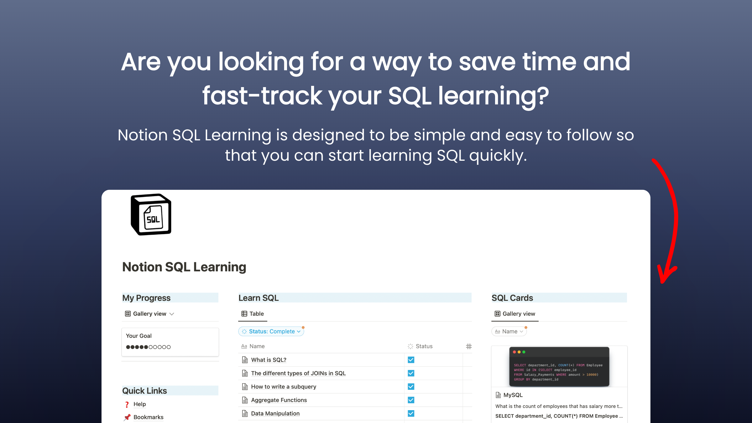 Notion apprentissage SQL media 1