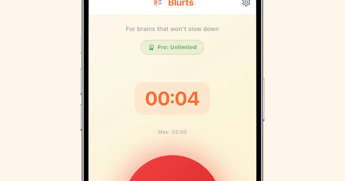 Blurts-Voice to Any Task App