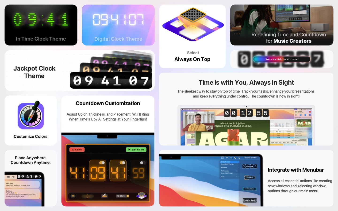 وسائط العد التنازلي - الحاجيات على المنشطات: مركز قيادة الوقت لمحترفيات MacOS 6