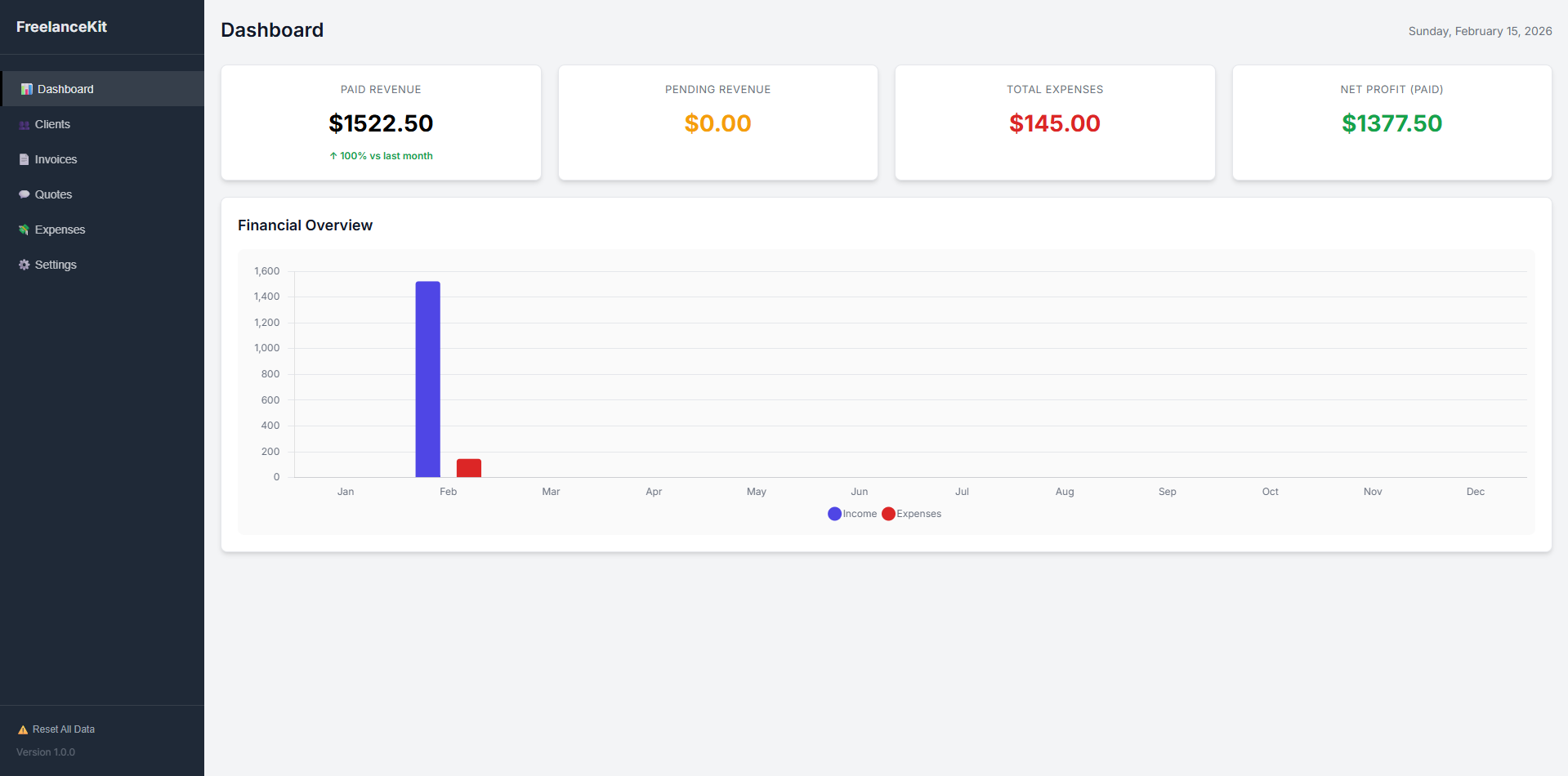 Small Business OS - Main product screenshot demonstrating key features and user interface