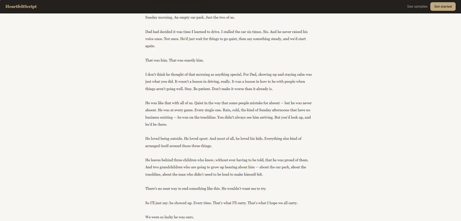 HeartfeltScript screenshot 3