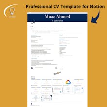 Professional CV Template for Notion gallery image
