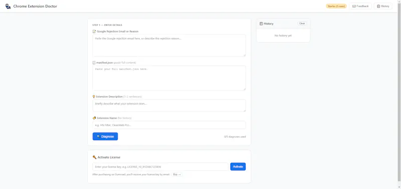 Chrome Extension Doctor screenshot 1