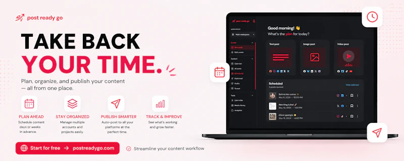 post ready go, Social media in one place screenshot 4