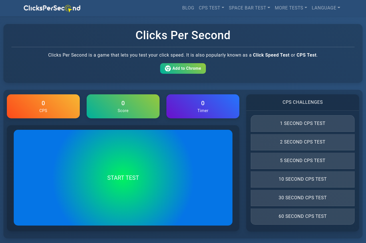 Click Per Second  Test Your Mouse CPS Test in One Second