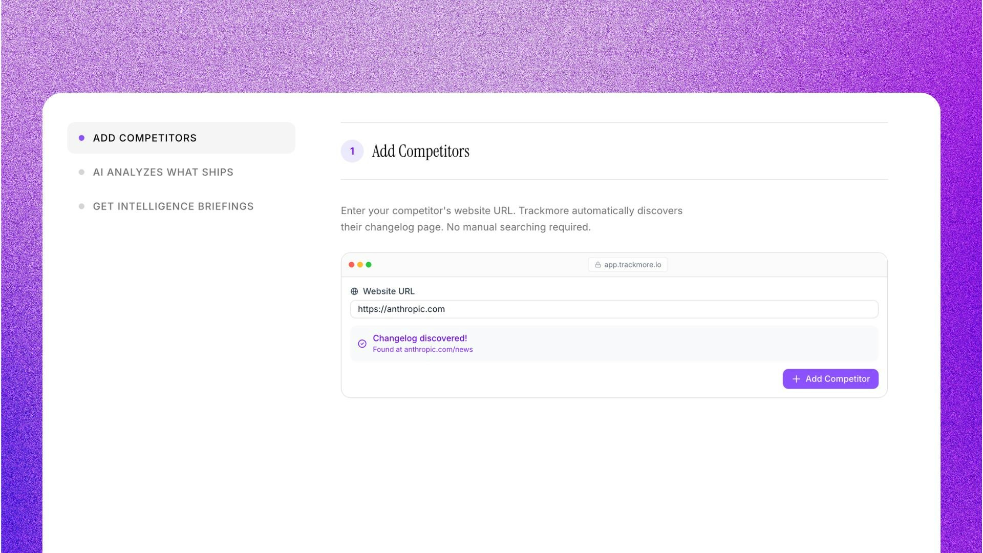 Trackmore - Screenshot 3 showing product features and functionality