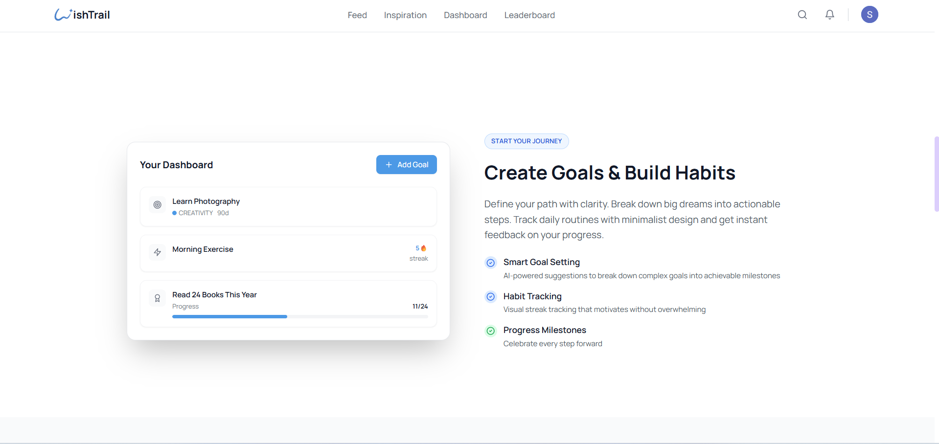 WishTrail - Screenshot 2 showing product features and functionality
