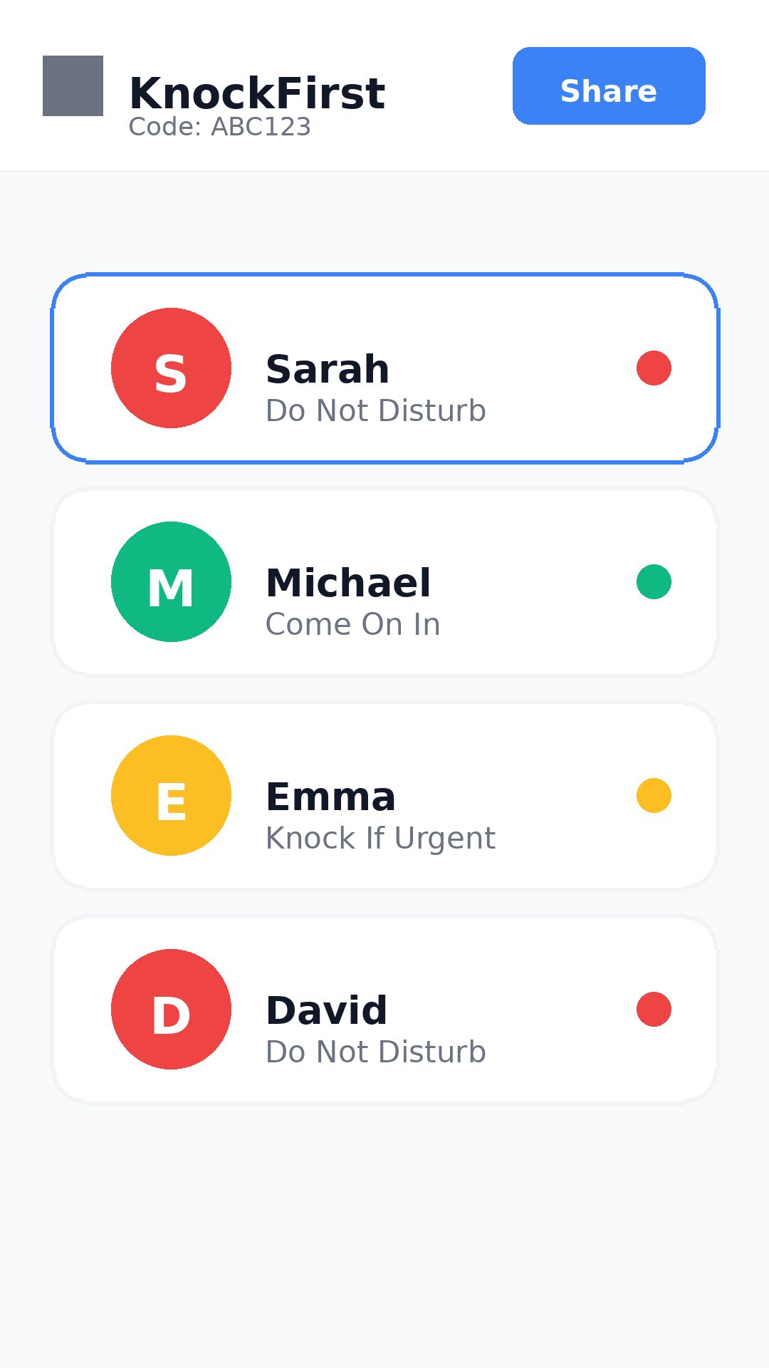 KnockFirst - Product Hunt launch logo and brand identity