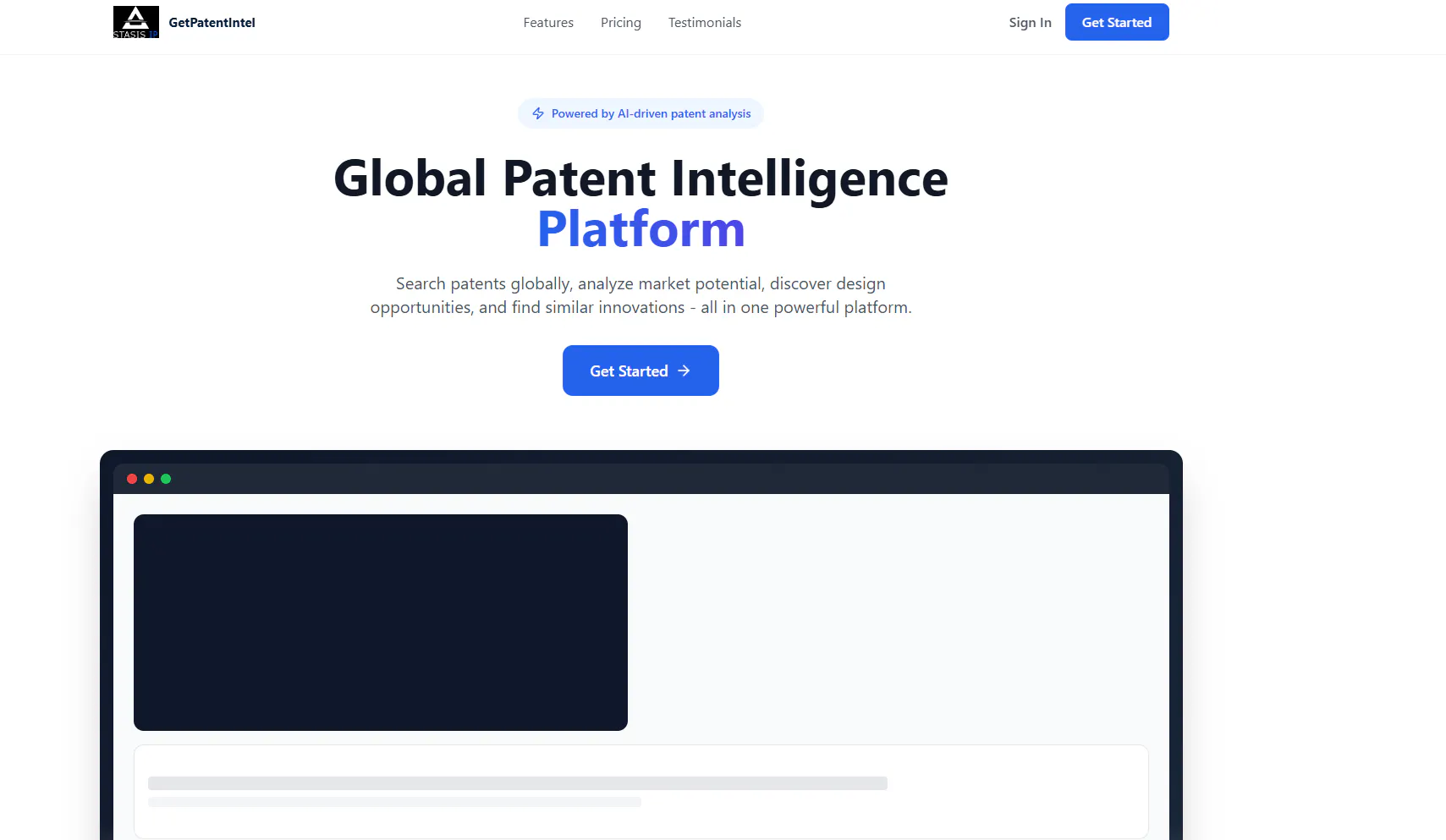 GetPatentIntel product banner