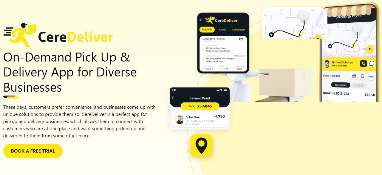 CereDeliver - Pick Up & Delivery App  media 1