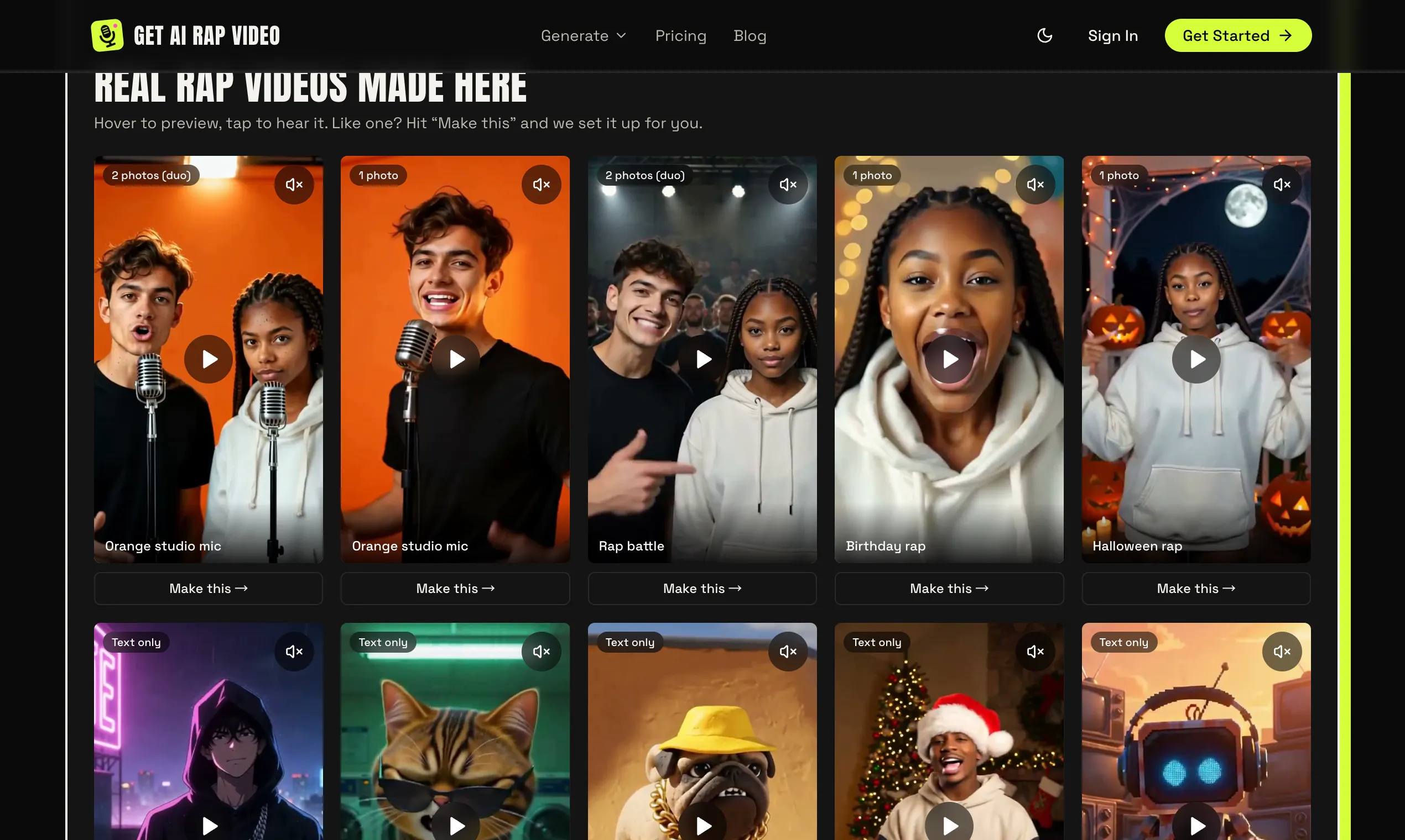 Get AI Rap Video gallery image