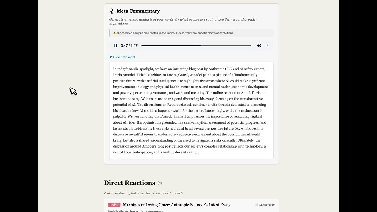 Media Reaction Finder gallery image