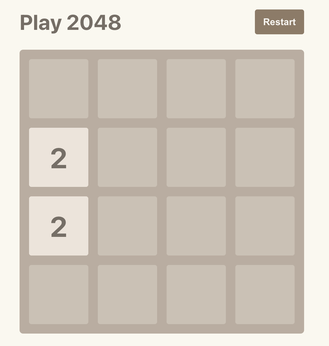 Cách xây dựng 2048 bằng cách sử dụng React