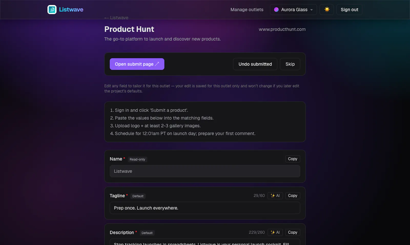 Listwave screenshot 4