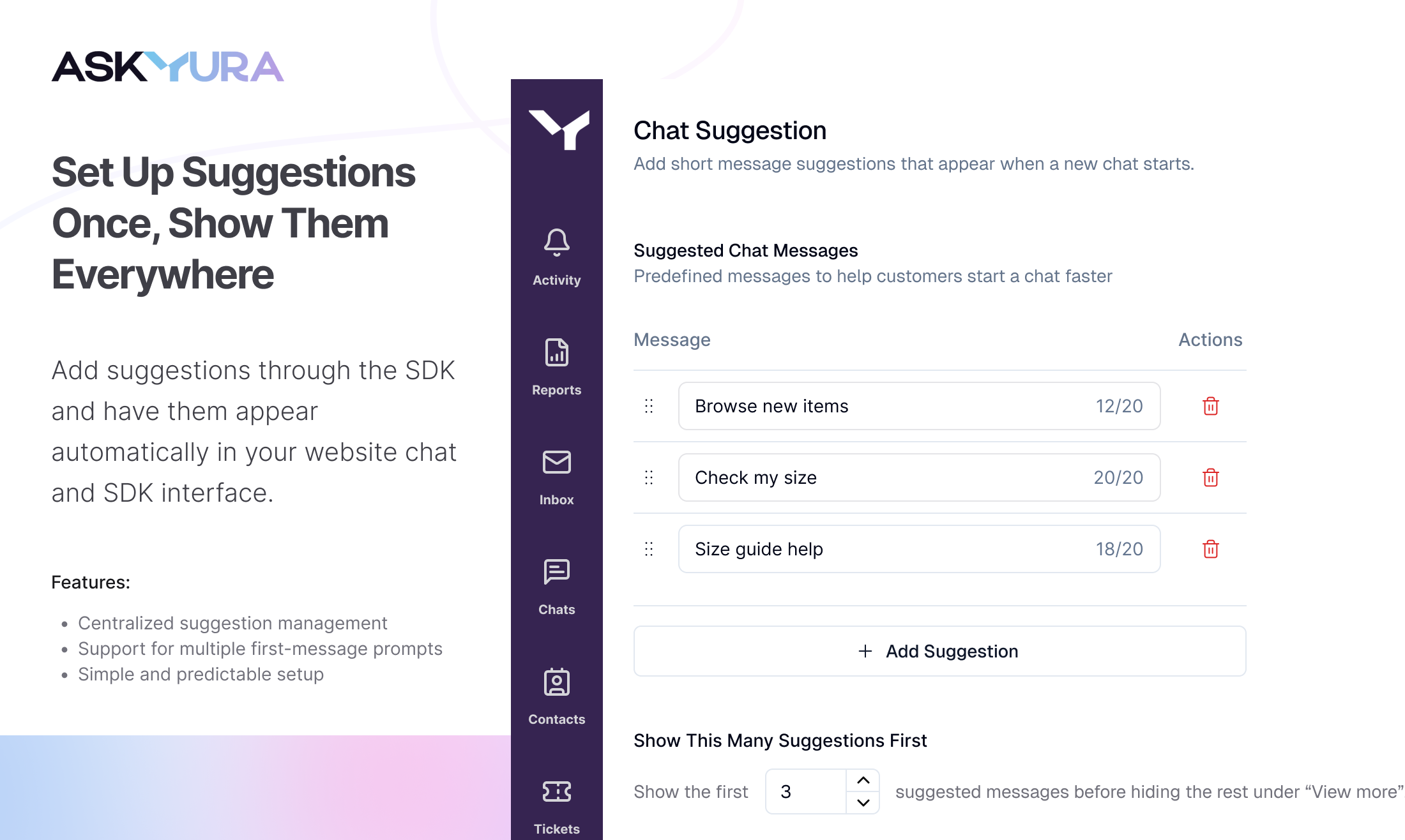 Chat Suggestions gallery image