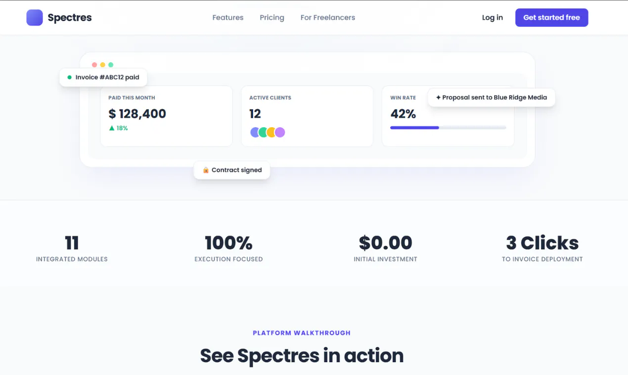 Spectres-Freelancer OS gallery image