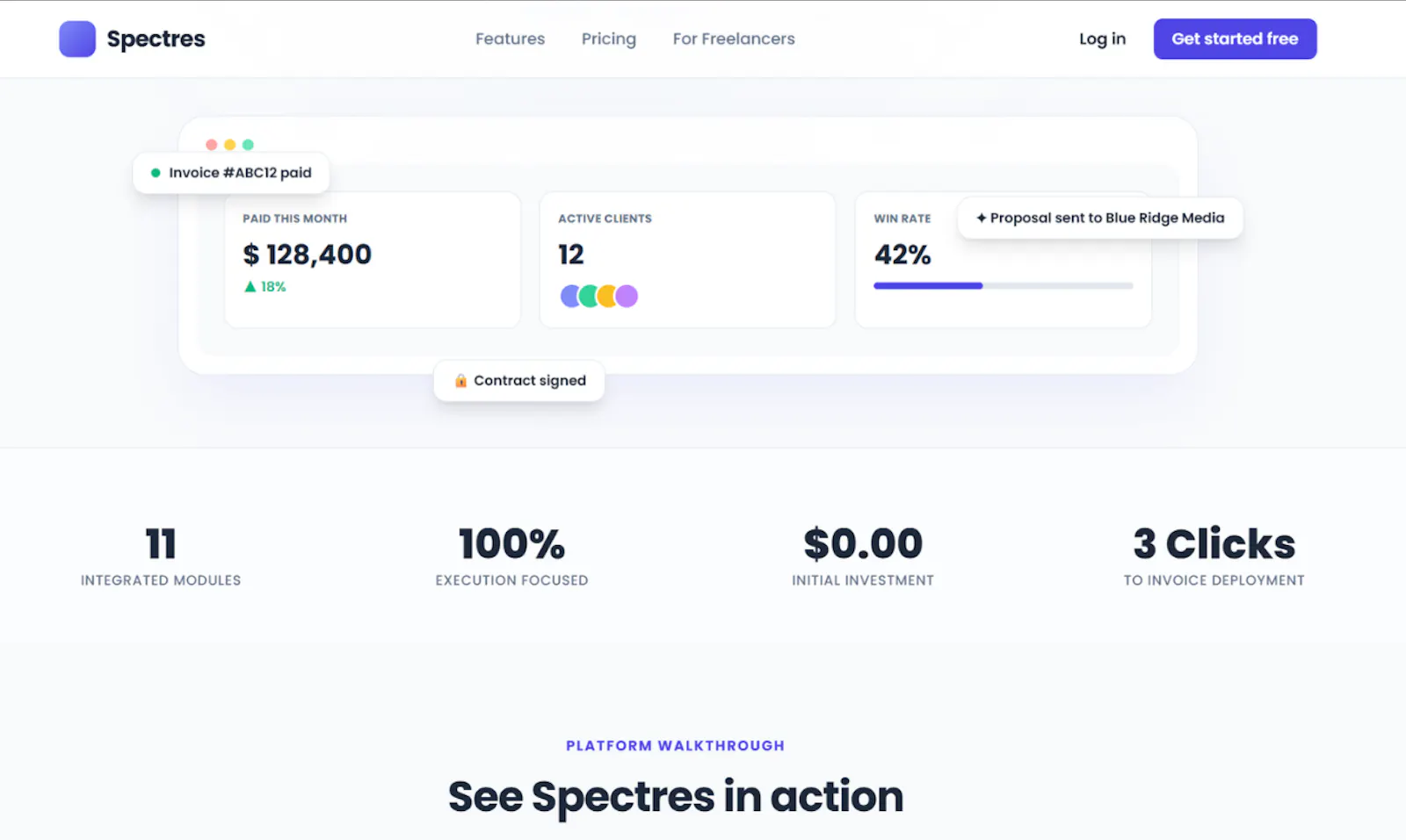 Spectres-Freelancer OS screenshot 2