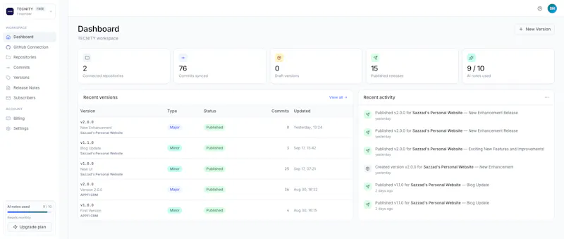 Versivo AI screenshot 2