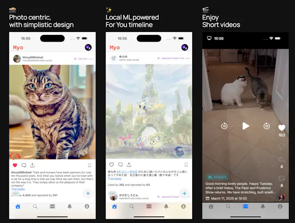 Myo for Mastodon, Misskey, Bluesky gallery image