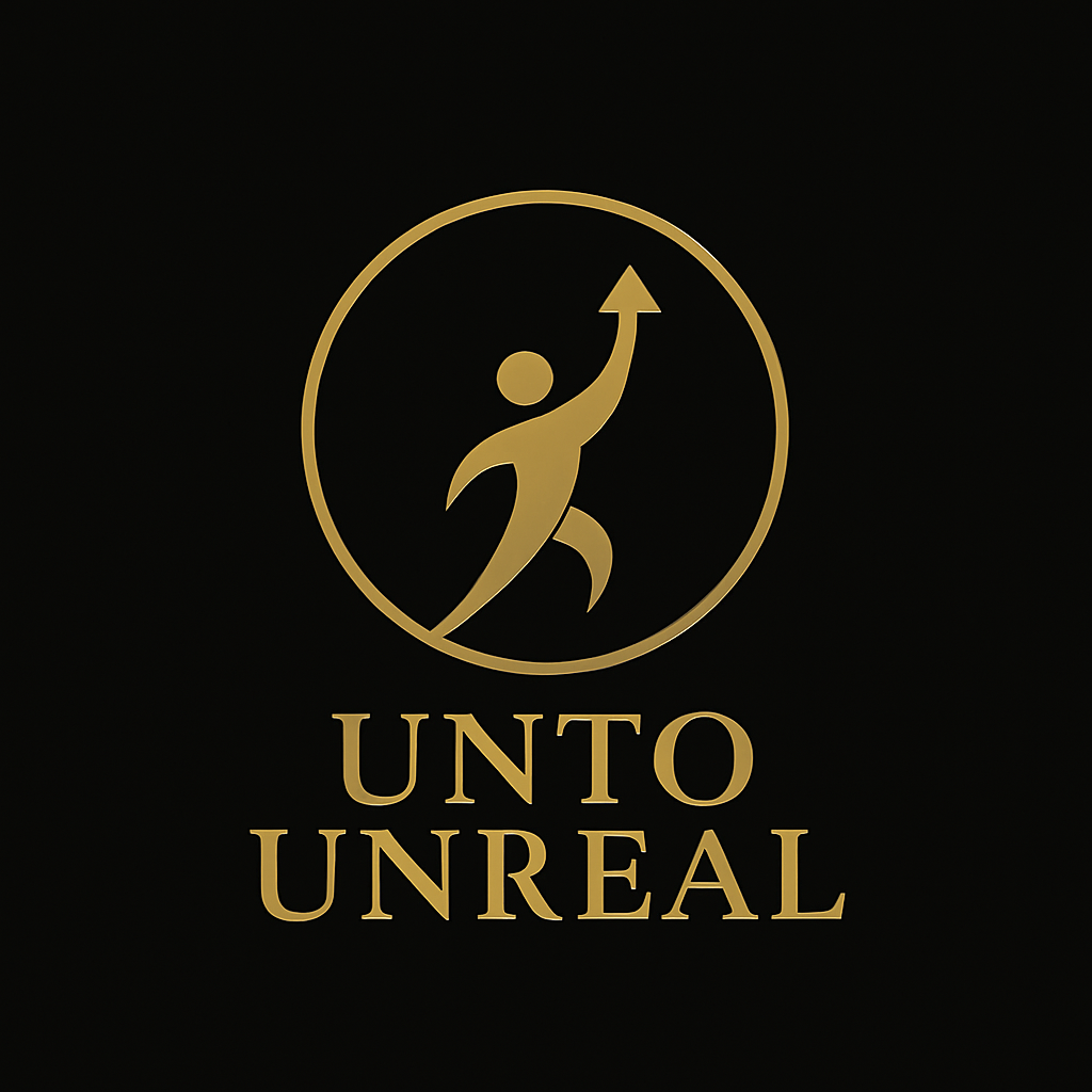 Unto Unreal - Product Hunt launch logo and brand identity