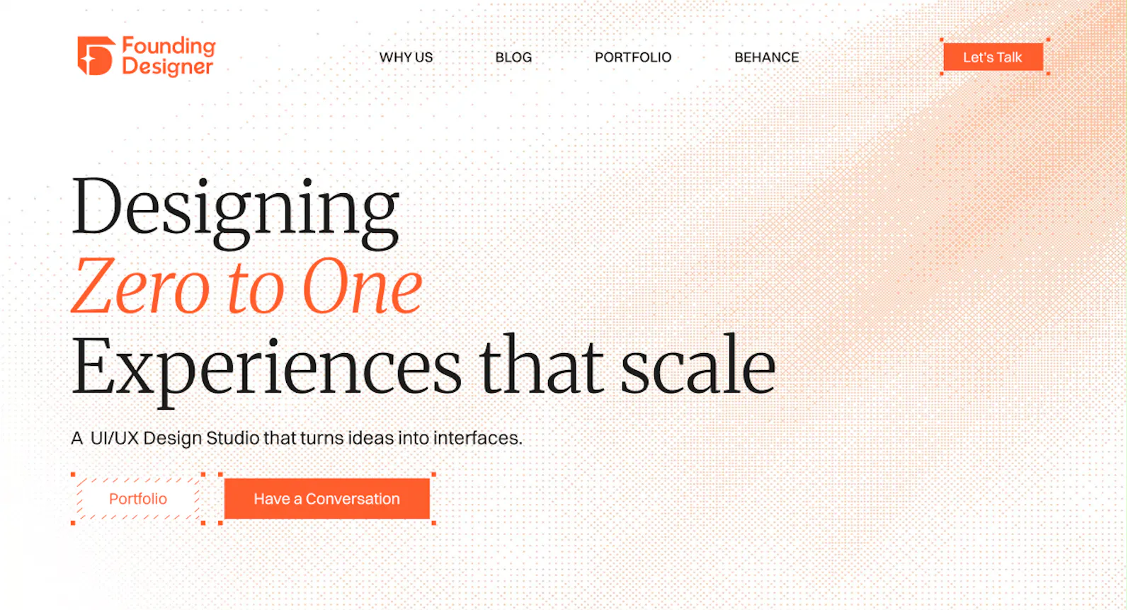 Founding-Designer.com screenshot 1