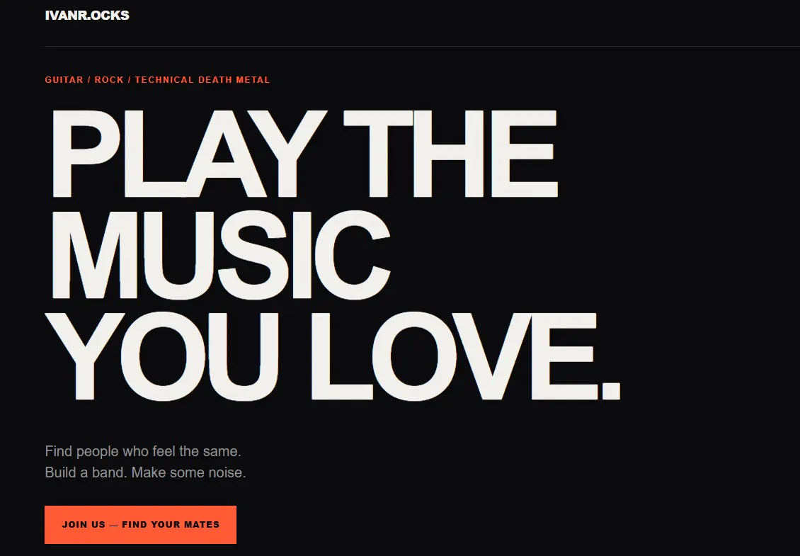 IVANR.OCKS — Find Djent Metal Your Mates screenshot