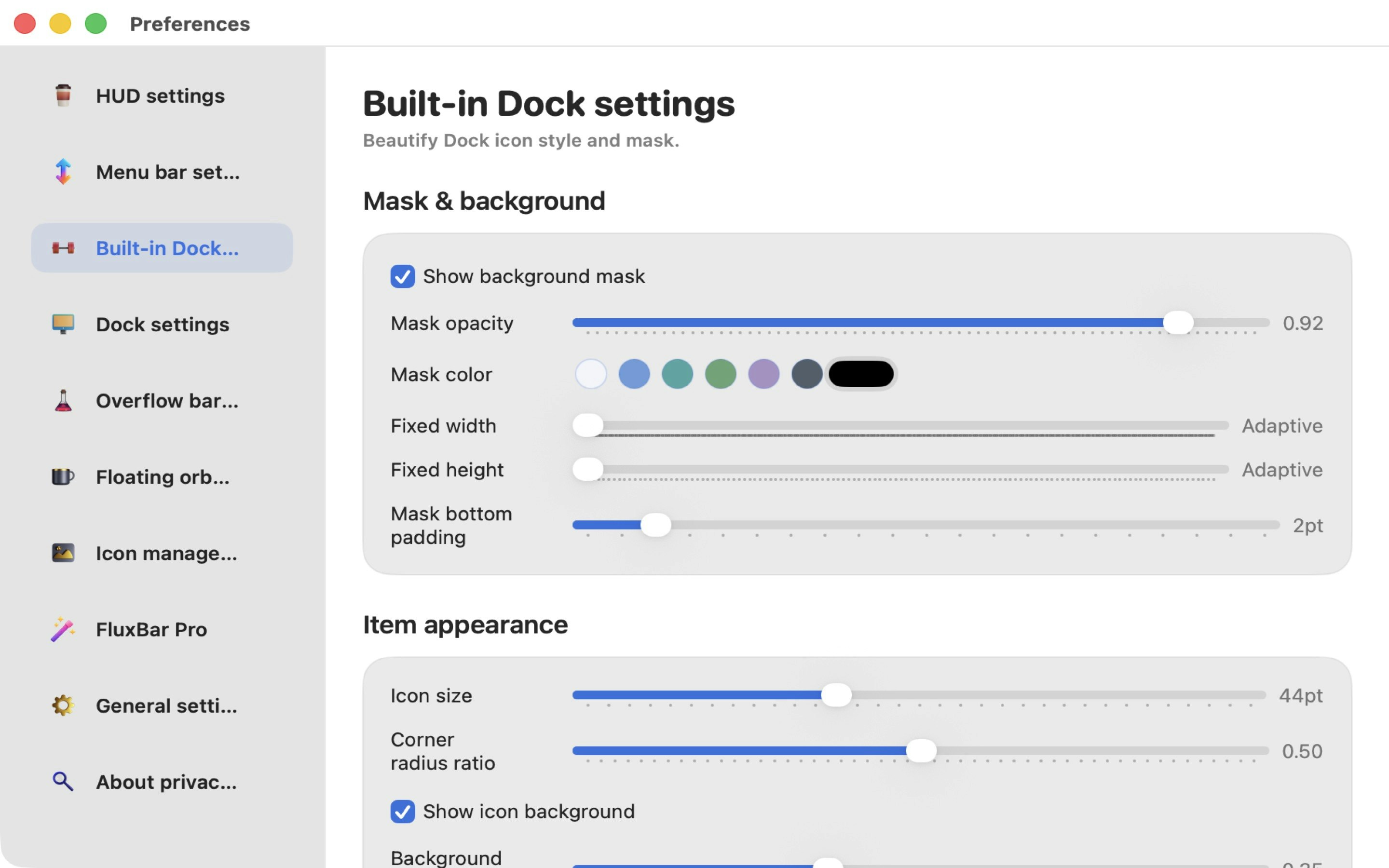 FluxBar DIY - Screenshot 3 showing product features and functionality