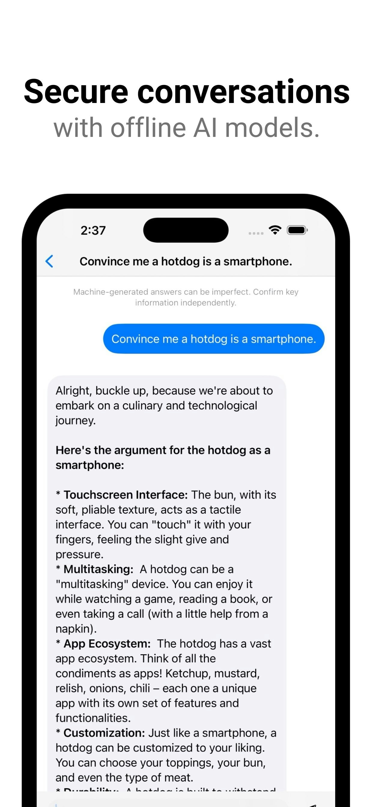 Haplo ai - Безопасный и местный AI Chatbot для iOS и MacOS медиа 2
