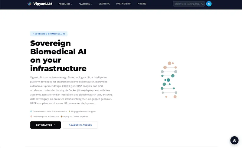 VigyanLLM screenshot 2