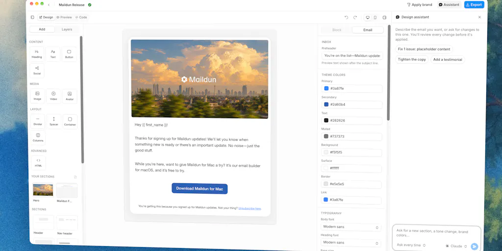 Maildun for Mac