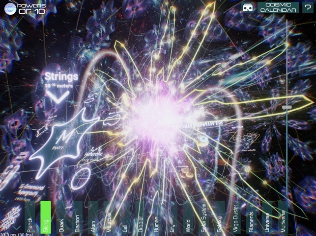 Powers of 10: VR/iOS app & Universe sim gallery image