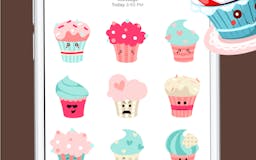 Cupcake Emoji & Stickers for iMessage media 3