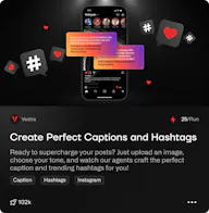 Vestra Insta Caption & Hashtag Generator