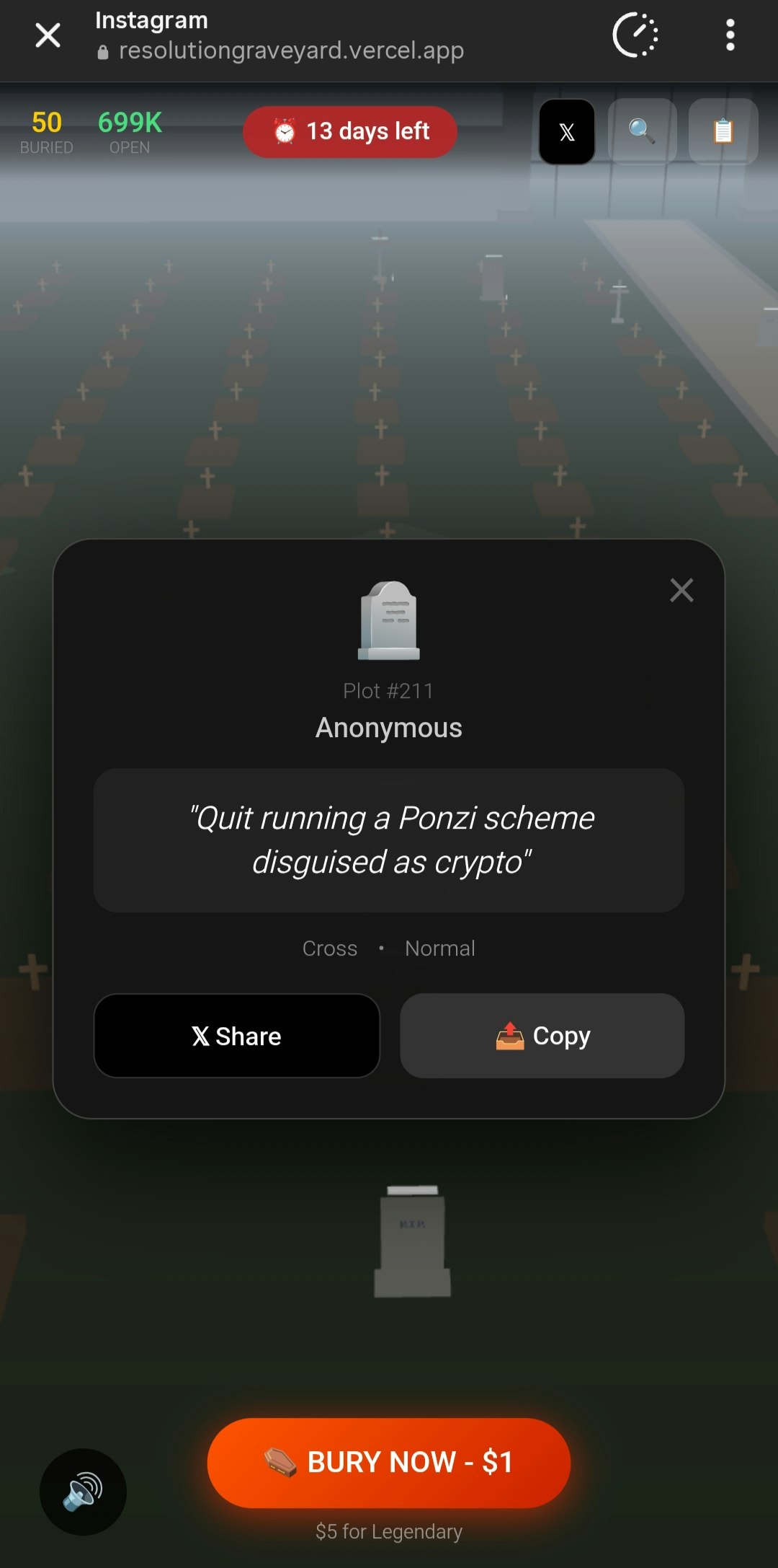 Resolution Graveyard ⚰️ - Screenshot 4 showing product features and functionality
