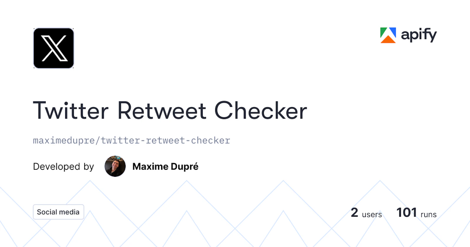 Twitter Retweet Checker screenshot 1