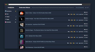 Weekly playlists generator gallery image