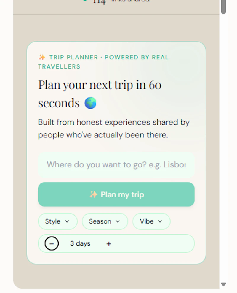 Roamlink — Community Travel Experiences screenshot 2