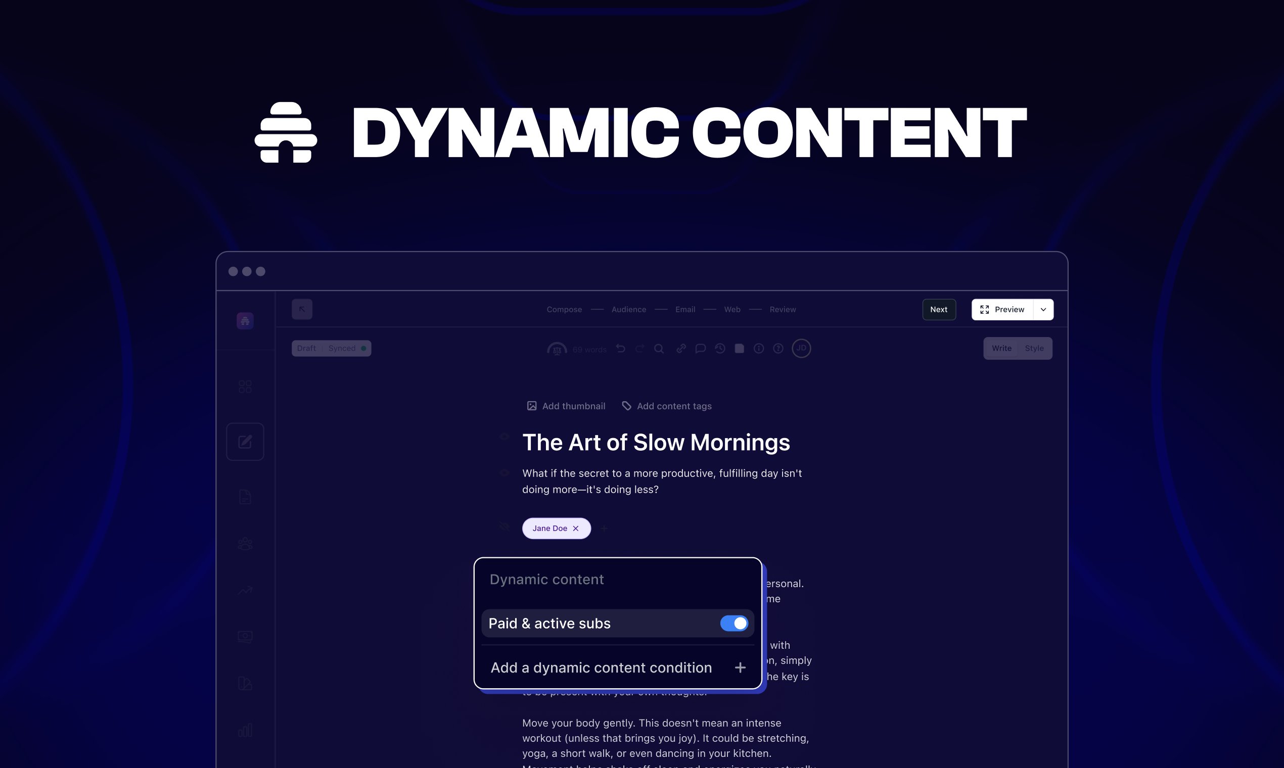 Dynamic Content by beehiiv screenshot