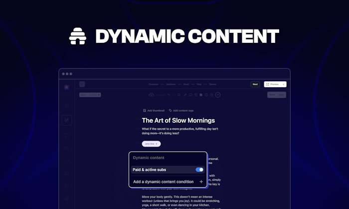 Dynamic Content by beehiiv产品图