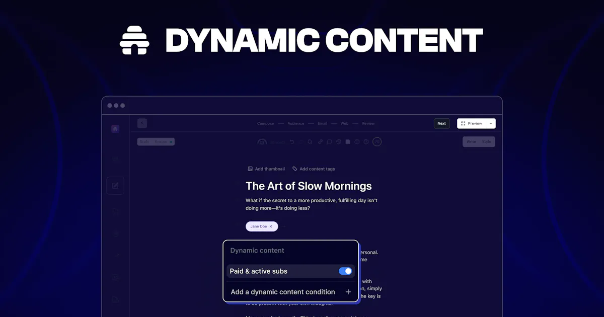 Dynamic Content by beehiiv