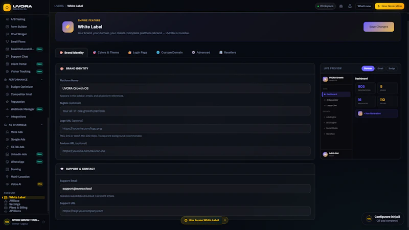 UVORA Growth OS screenshot 5