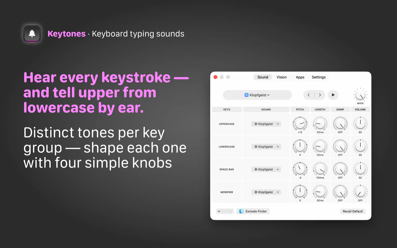 Keytones screenshot 2