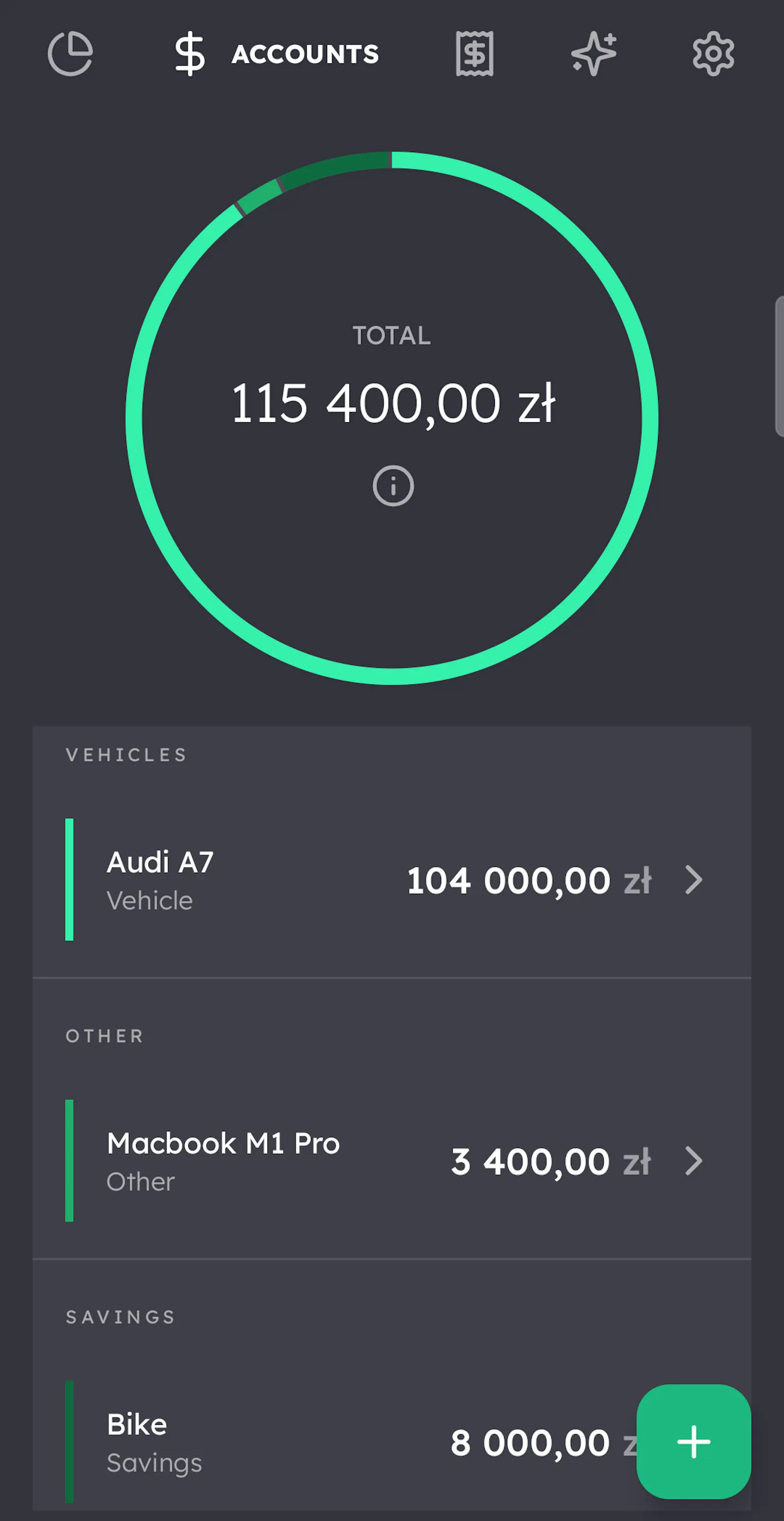Fainto: Private Budget Tracker screenshot 3