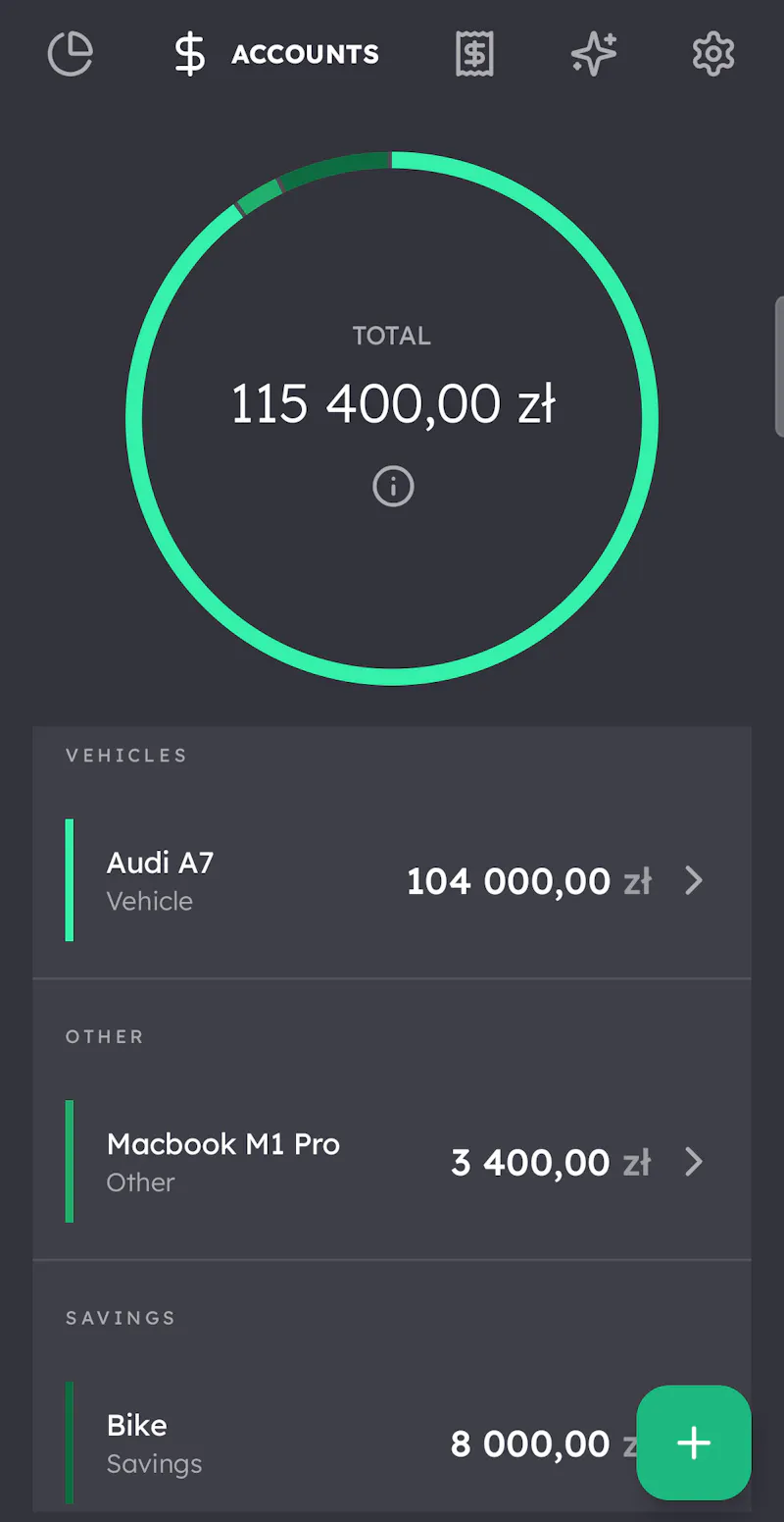 Fainto: Private Budget Tracker screenshot 3