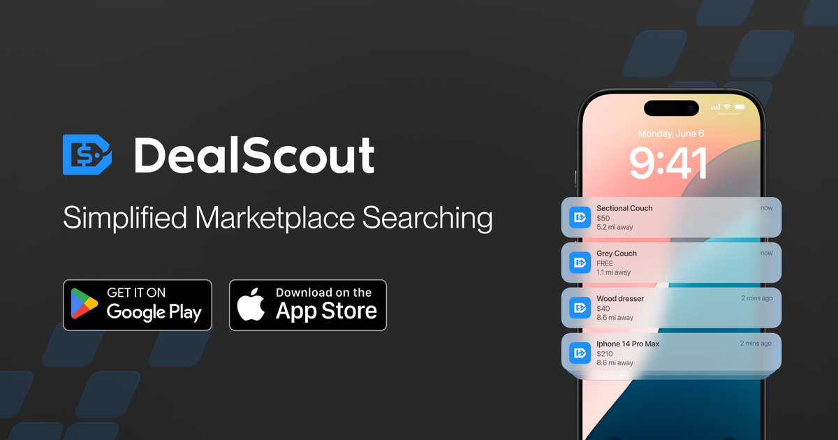 DealScout App - Main product screenshot demonstrating key features and user interface